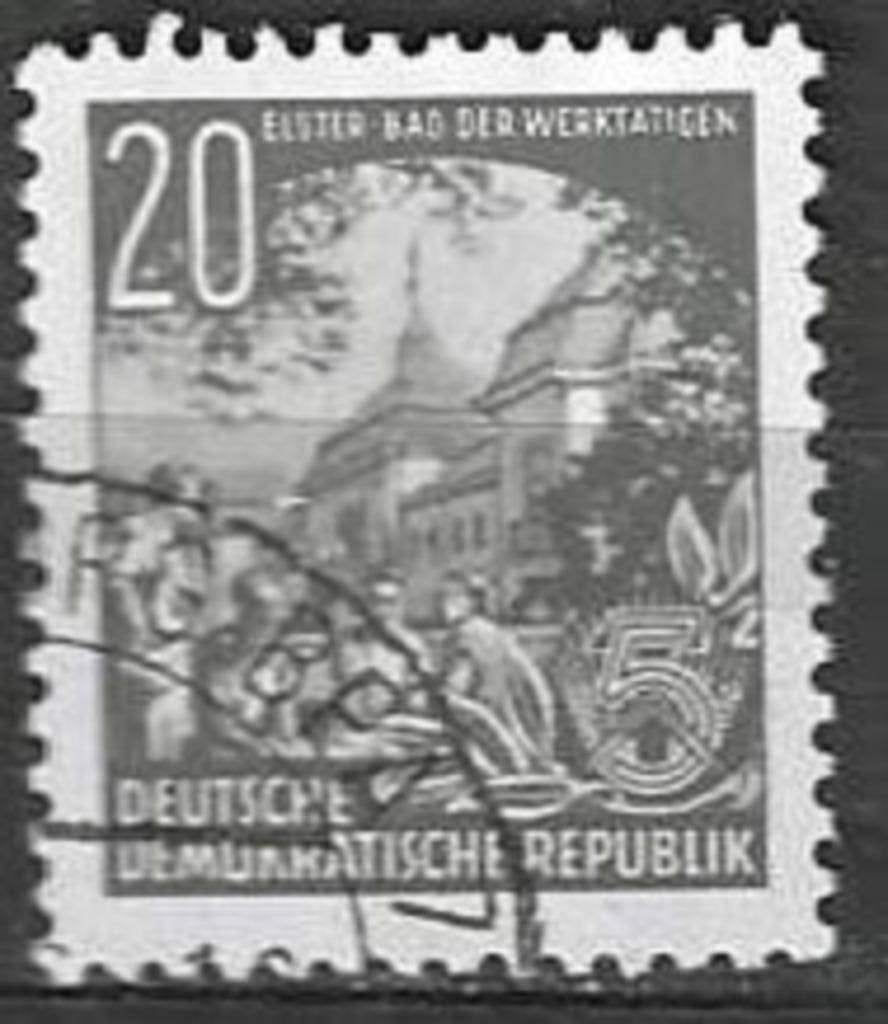 Allemagne DDR 1953 - Yvert 125 - Plan quinquennal (ST), Envoi, RDA, Affranchi