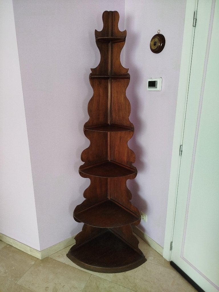 Étagère de coin en bois, Enlèvement, Utilisé