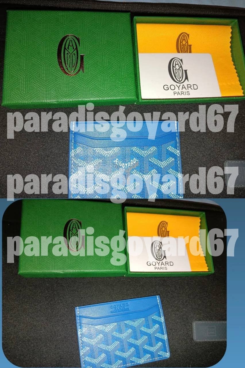 Porte carte goyard, Bijoux, Sacs & Beauté, Porte-monnaie & Portefeuilles, Enlèvement ou Envoi, Comme neuf, Bleu
