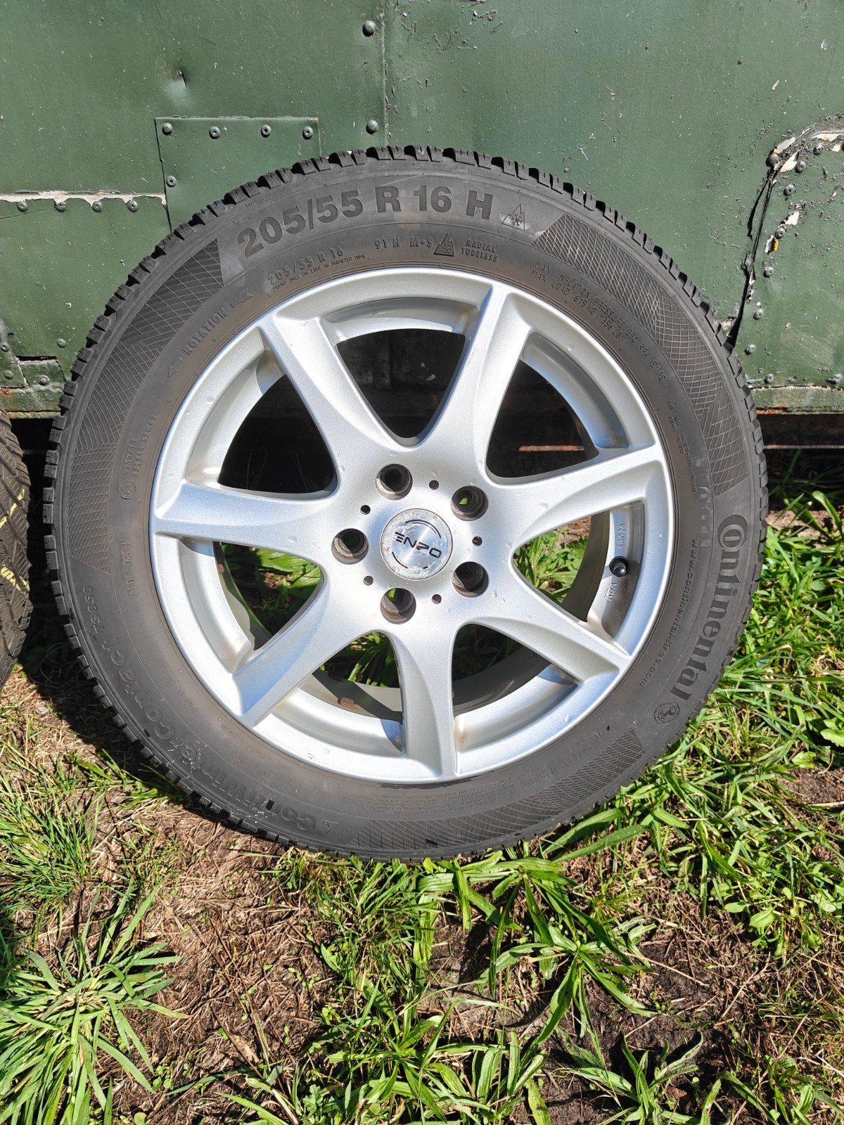 Set winterbanden met velgen en bouten, Ophalen, Gebruikt, Velg(en), 16 inch