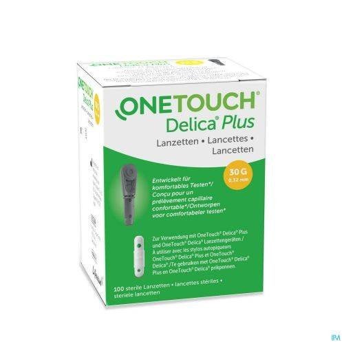 One touch delica plus lancetten doosje 100 stuks, Diversen, Verpleegmiddelen, Ophalen of Verzenden, Nieuw