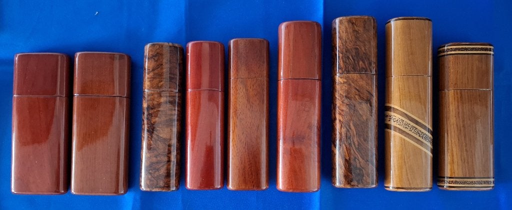 HOUTEN SIGAREN KOKERS DIV. MATEN 13 STUKS, Verzamelen, Ophalen of Verzenden, Nieuw, Overige typen