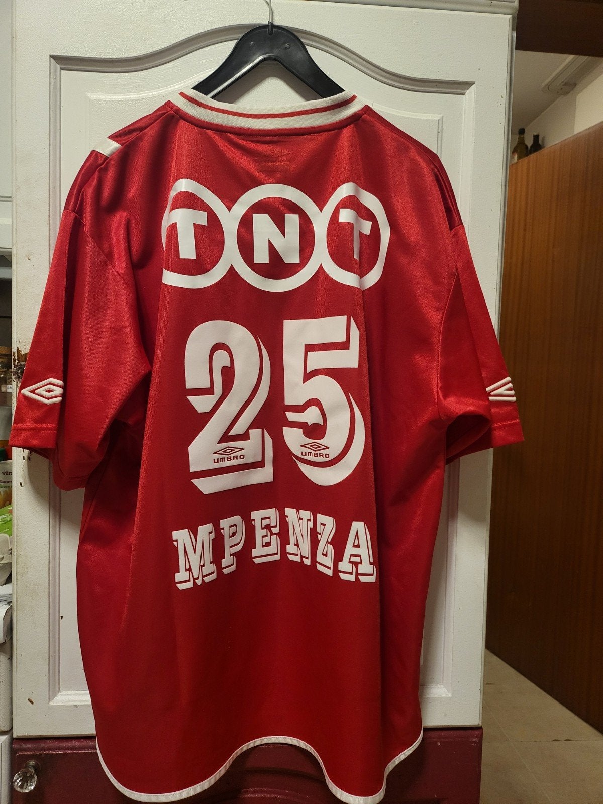 maillot standard de liège 2003 emil mpenza, Enlèvement ou Envoi, Utilisé, Maillot