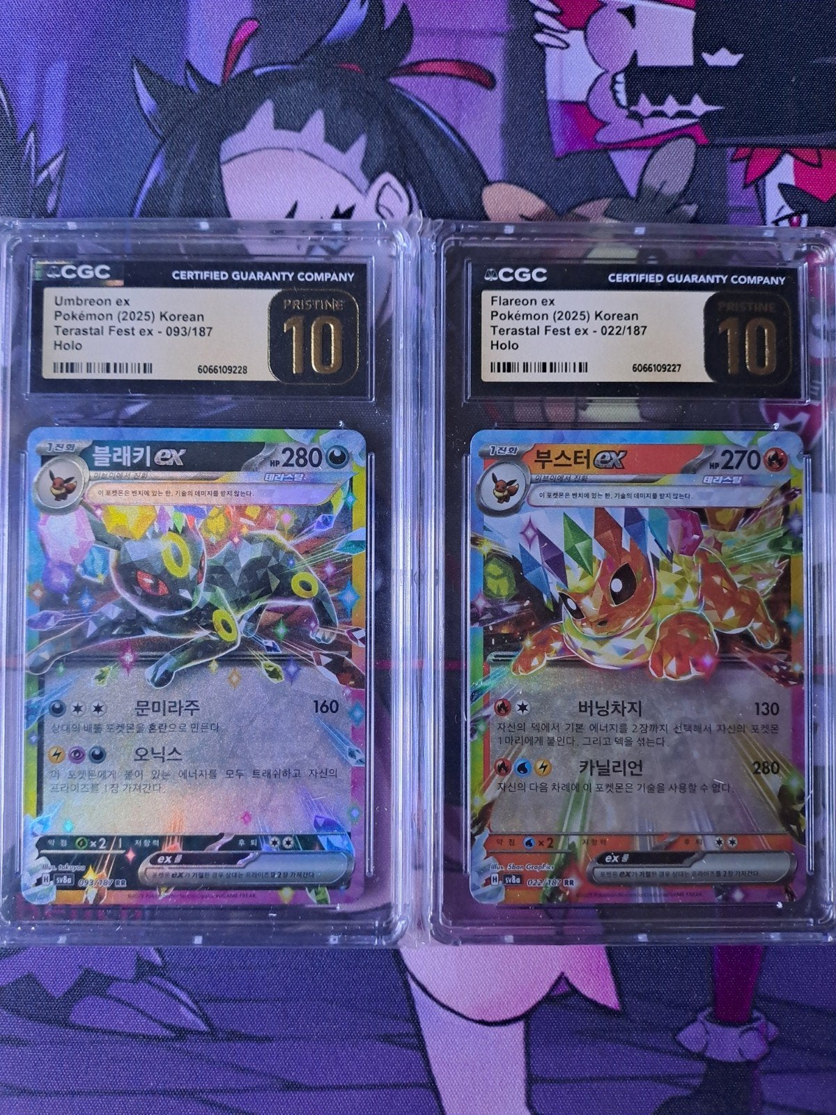 pokemon umbreon en flareon ex graded, Ophalen of Verzenden, Nieuw