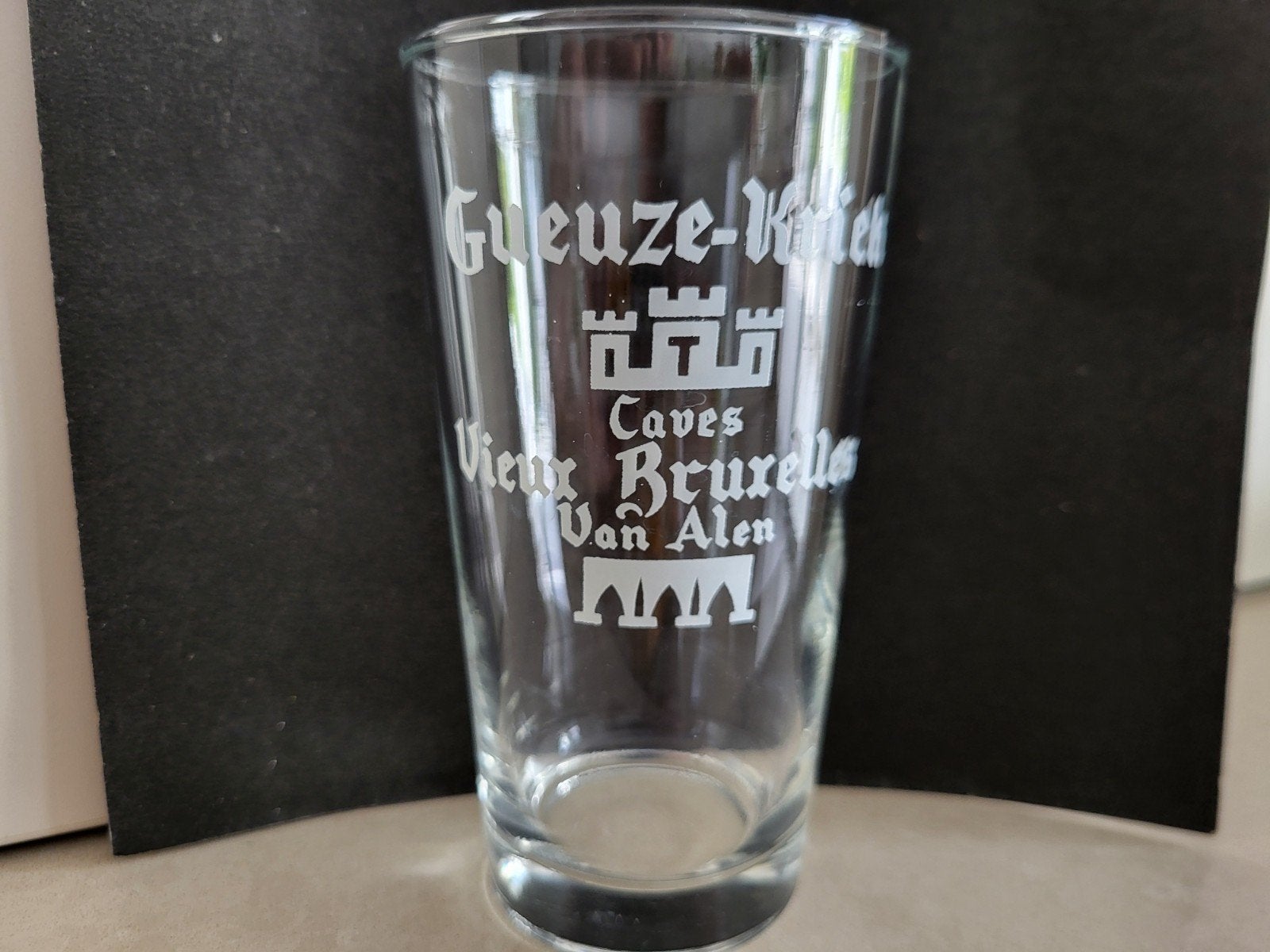 Oud glas Van Alen, Verzamelen, Glas en Drinkglazen, Ophalen of Verzenden, Zo goed als nieuw, Bierglas