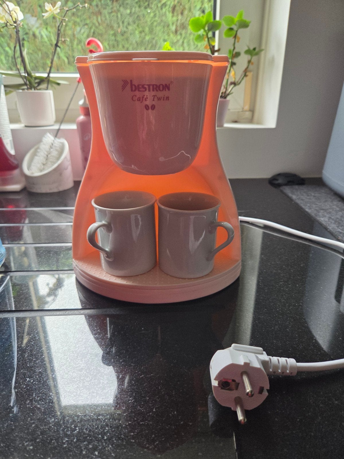 Machine à café rose bestron café twin, Ophalen of Verzenden