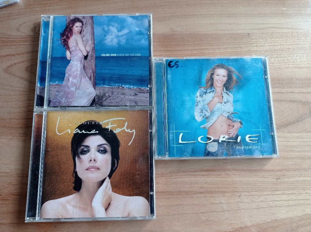 CD Lorie/Liane Foly/Céline Dion, Ophalen, Gebruikt