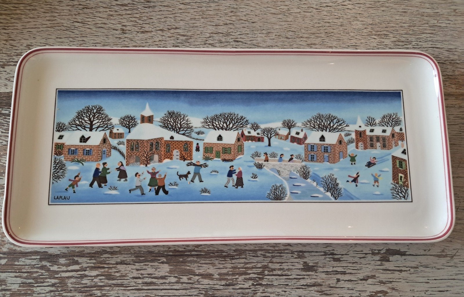 Villeroy & Boch Design Naïf Christmas, Enlèvement ou Envoi, Plateau, Villeroy & Boch, Vintage