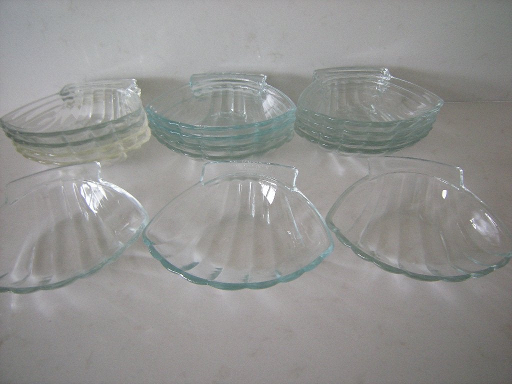15 oven bestendige pyrexschelpen., Overige merken, Overige typen, Ophalen of Verzenden, Glas