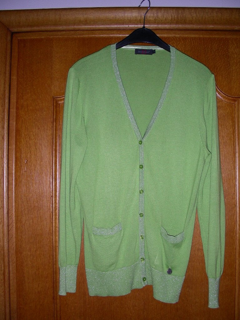 Groene/lime cardigan, merk : Bellisimo, maat : S (nieuw), Nieuw, Ophalen of Verzenden, Bellisimo, Maat 36 (S)