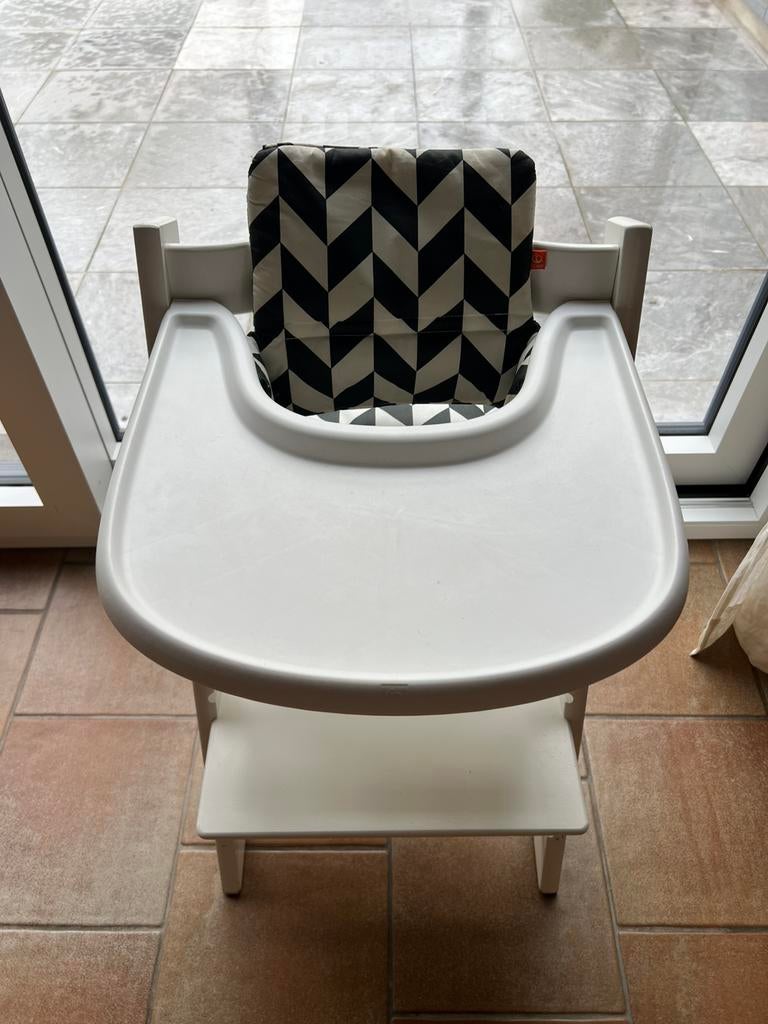 Stokke - Accessoire chaise haute - Siège et tablette bébé, Enlèvement, Utilisé, Chaise évolutive, Plateau amovible