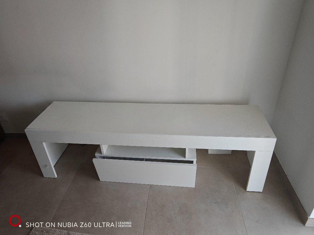 Meuble TV blanc, Enlèvement, Utilisé