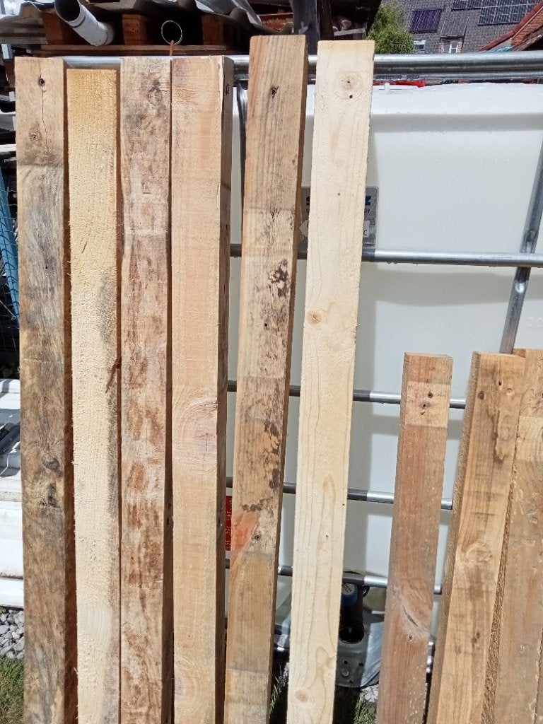 Houten balkjes,kepertjes, Bricolage & Construction, Bois & Planches, Comme neuf, Poutre, Enlèvement