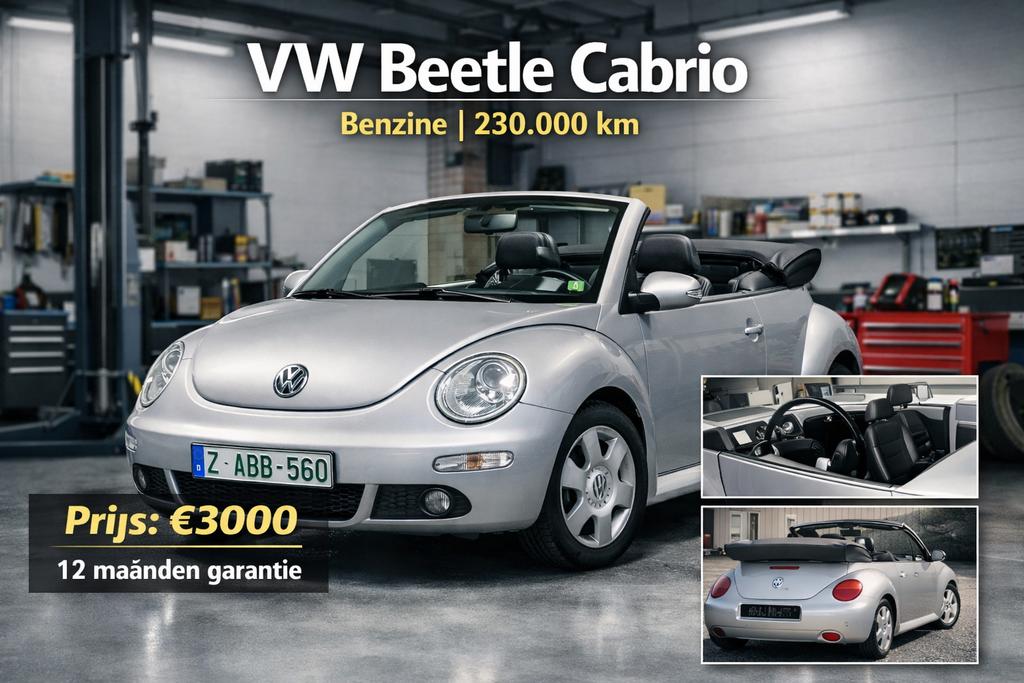 Vw Beetle Petrol 1.6 12 mois de garantie, Cuir, Argent ou Gris, Achat, Entreprise