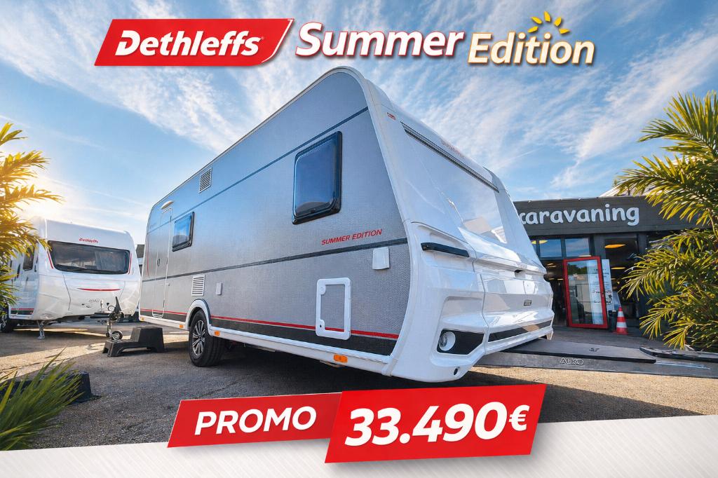Dethleffs Summer Edition 560 FMK, Caravanes & Camping, Caravanes, Entreprise, Plus de 6, 1500 - 2000 kg, Banquette en rond, Dethleffs