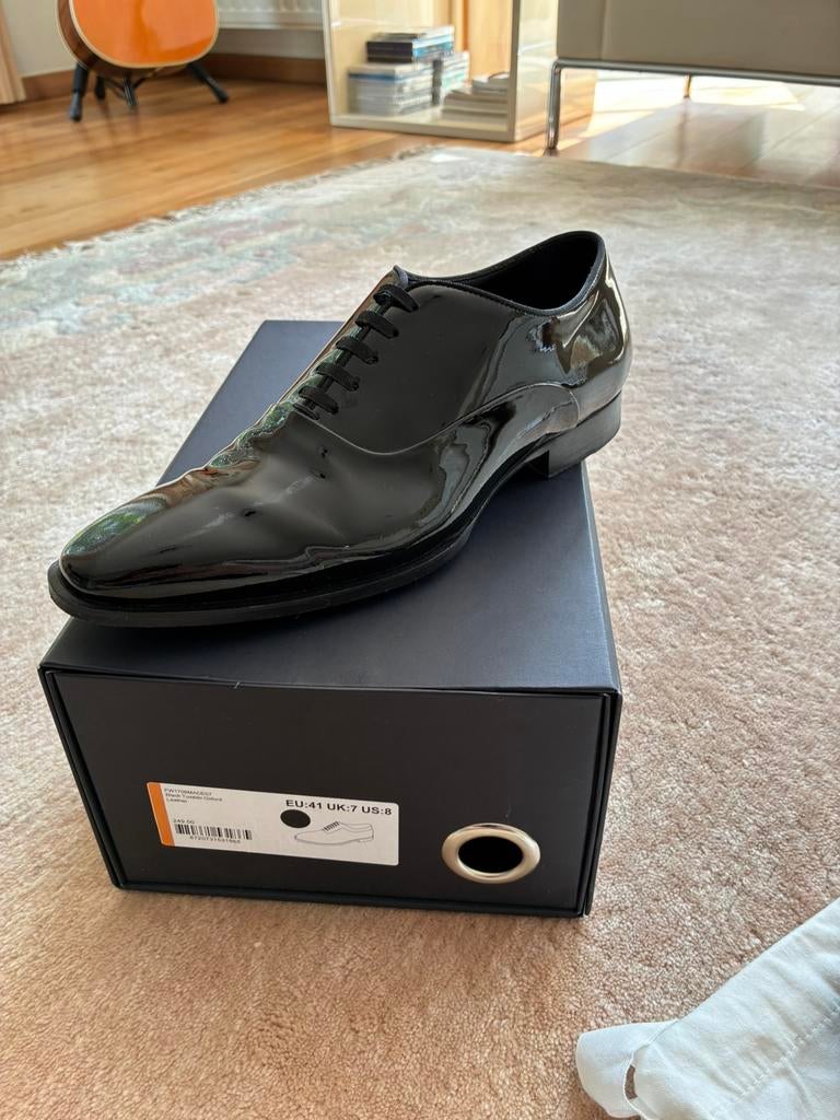 Lakschoenen maat 41, Vêtements | Hommes, Chaussures, Chaussures à lacets, Comme neuf, Enlèvement, Noir