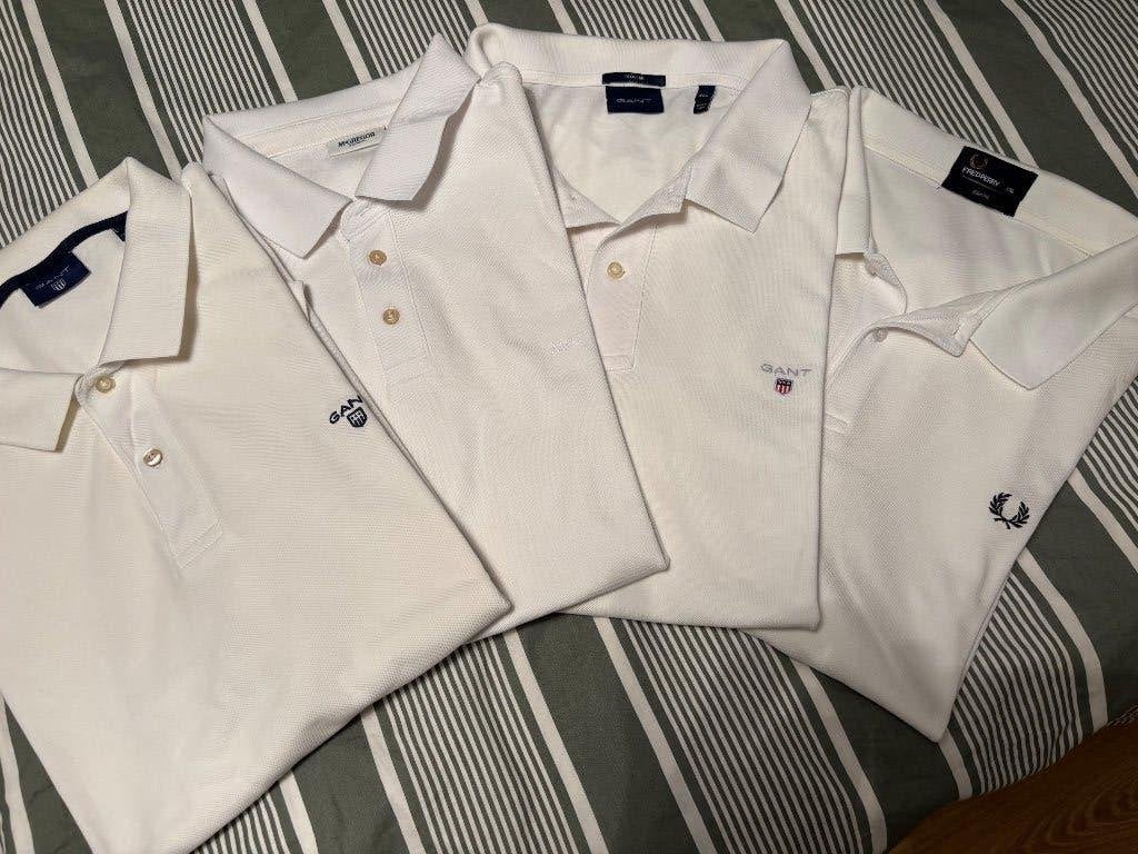 4 merkpolo’s, Ophalen of Verzenden, Wit