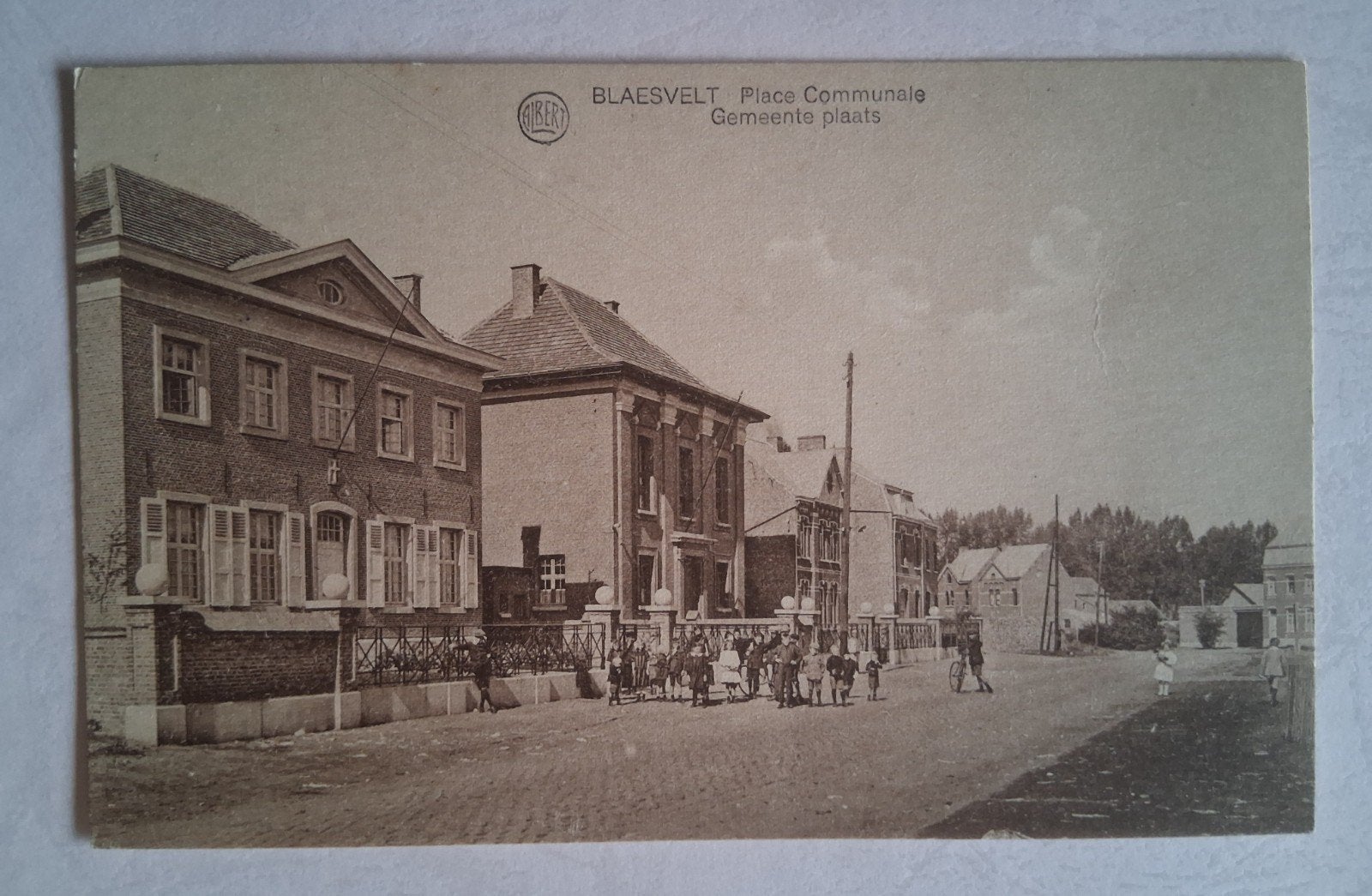 vintage Postkaart Gemeenteplaats Blaesveld, Enlèvement ou Envoi