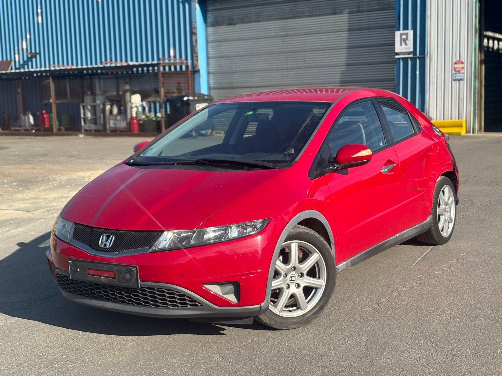 HONDA CIVIC 1.4 — 2008 — LPG — 276.300 KM, Auto's, Stof, Zwart, Bedrijf, 5 deurs