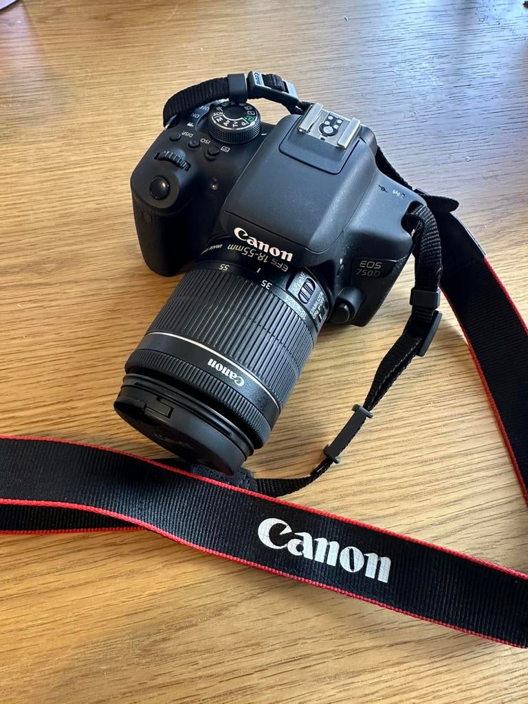 Canon EOS 750d, Audio, Tv en Foto, Fotocamera's Digitaal, Zo goed als nieuw, Canon, Ophalen