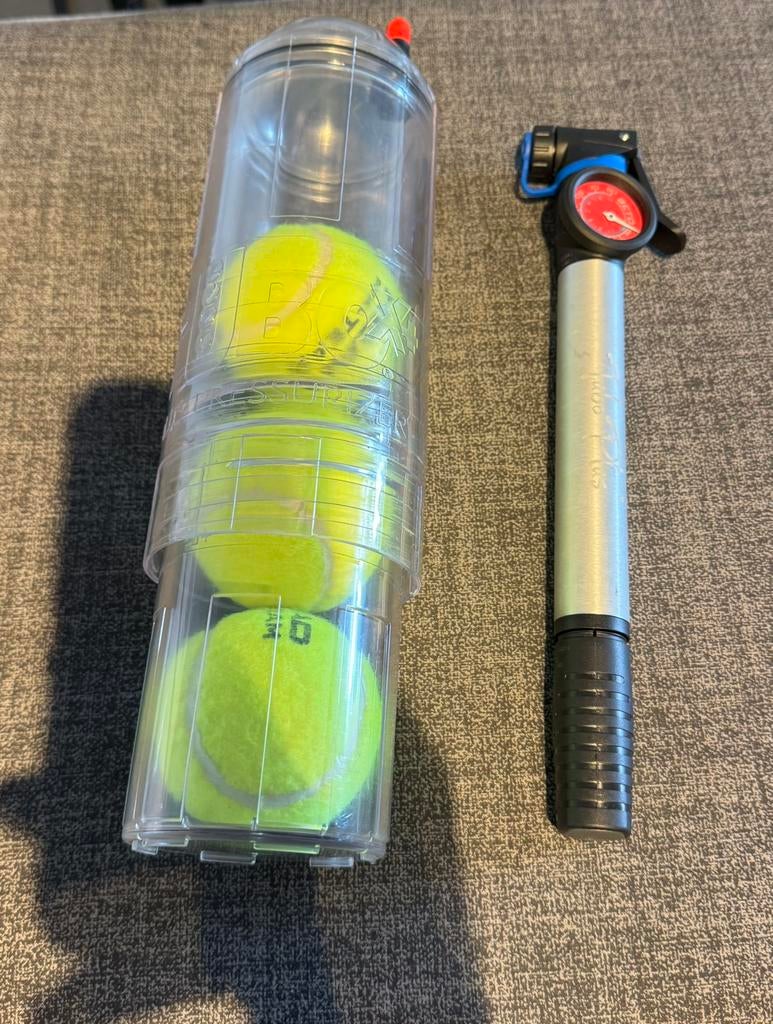Pressurizer voor Padel/tennisballen., Enlèvement, Comme neuf