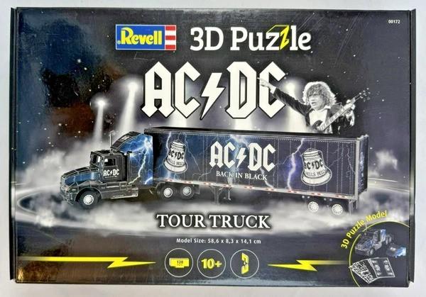 Revell 3D Puzzel AC/DC Back In Black Tour Truck 128 Delen, Verzenden, 500 t/m 1500 stukjes, Zo goed als nieuw, Rubik's of 3D-puzzel