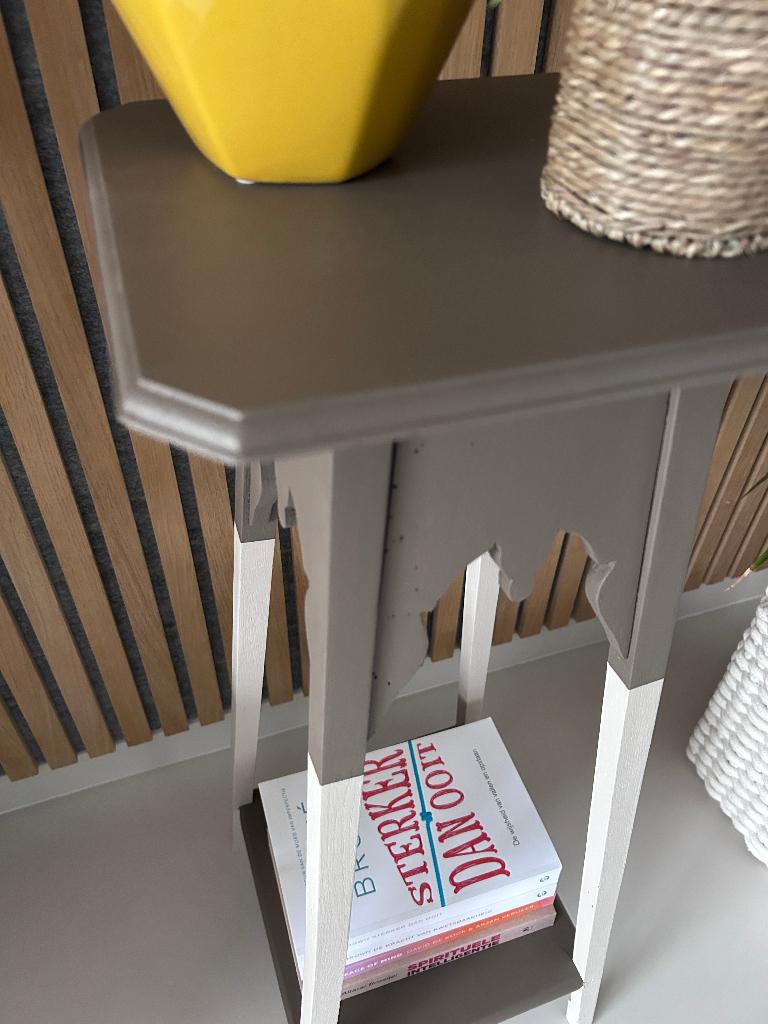 Upcycled Pied-de-Stalle / Plantentafel – Handgeschilderd, Huis en Inrichting, Ophalen, Gebruikt, X, X