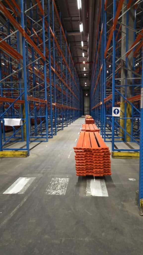magazijnrekken, Ophalen