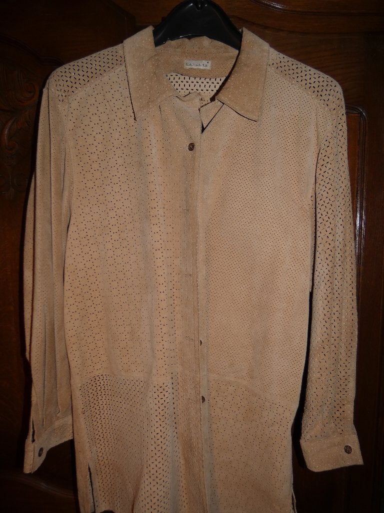 Damesvest daim Cayenne maat 44, Kleding | Dames, Ophalen of Verzenden, Gedragen, Maat 42/44 (L)