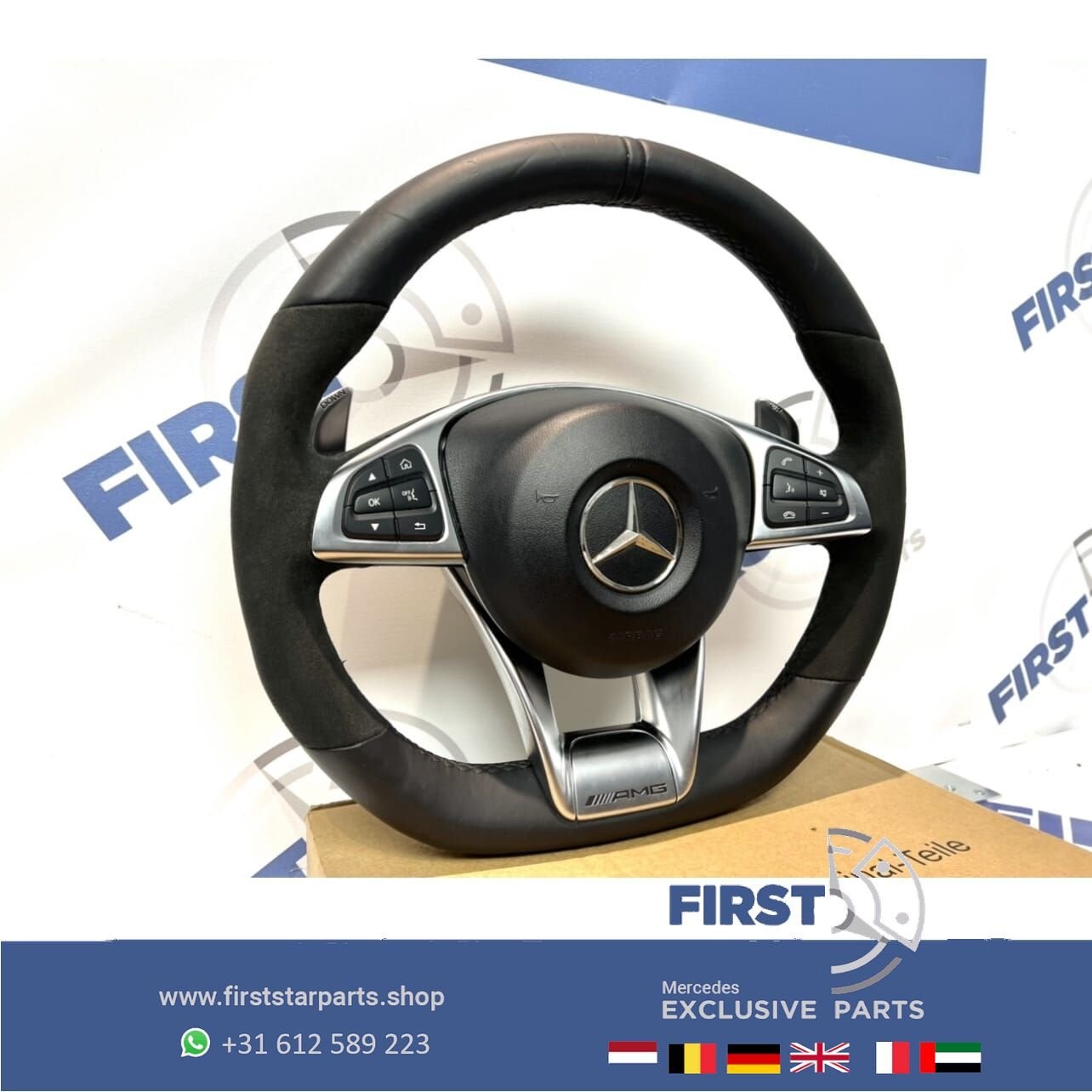 63 AMG STUUR + AIRBAG C63 GLC63 KLASSE W205 C W253 C253 GLC, Gebruikt, -, Ophalen of Verzenden, -