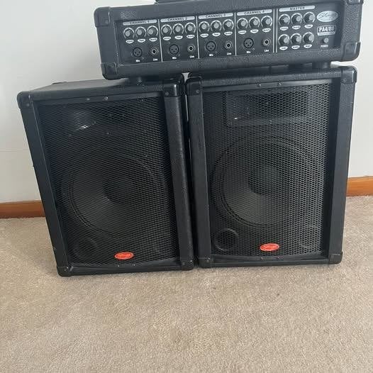 système de sonorisation PA4/80 Stagg 2x60W, Musique & Instruments, Enlèvement, Utilisé, Moins de 500 watts, Sono