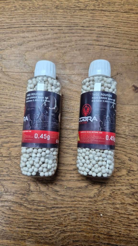 2 x bouteille de 0,45 g de bbs bio, Enlèvement ou Envoi