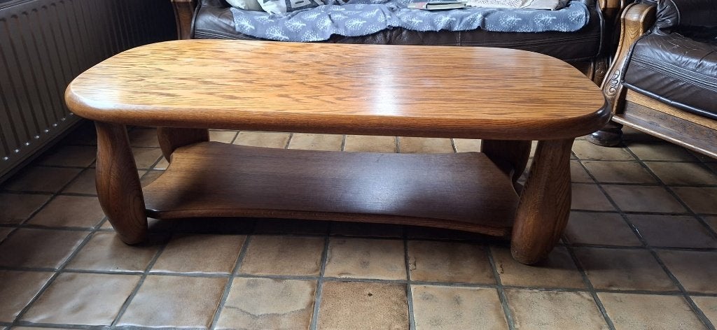Salontafel, Ophalen, Gebruikt, 100 tot 150 cm, Eikenhout