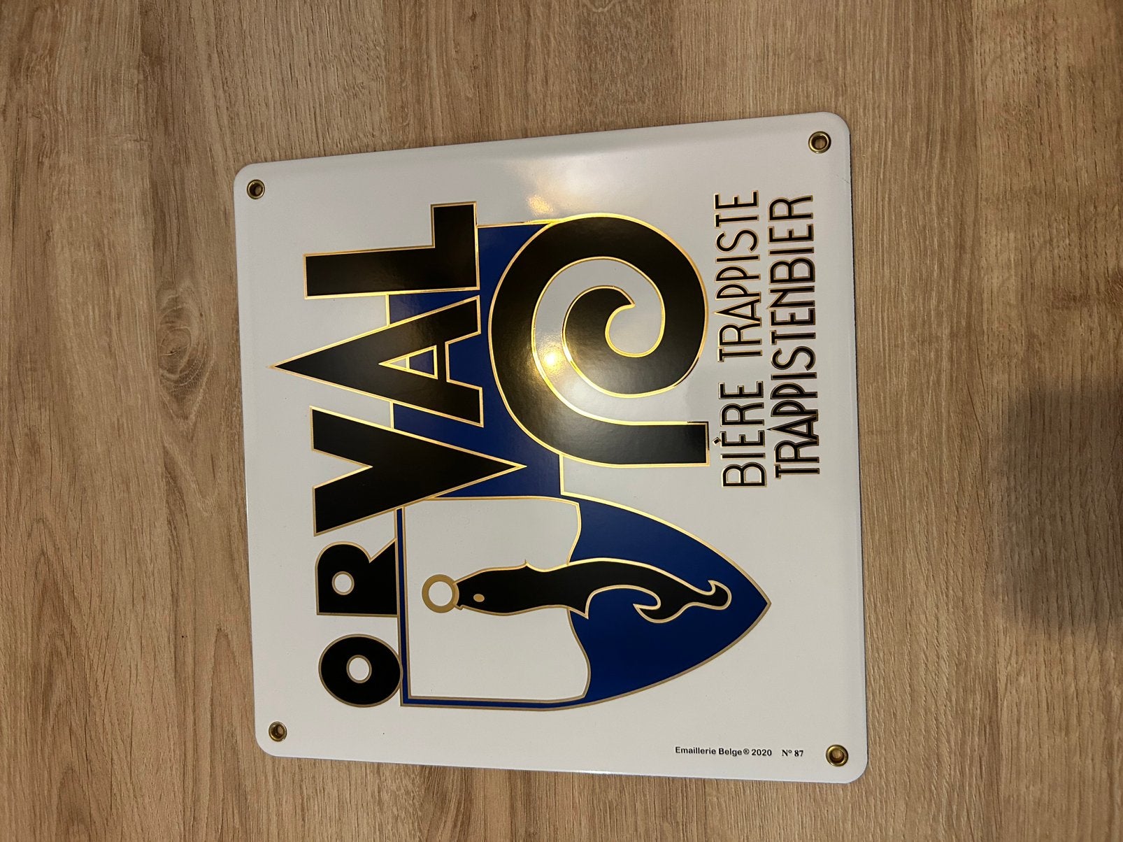 Plaque Orval, Collections, Enlèvement