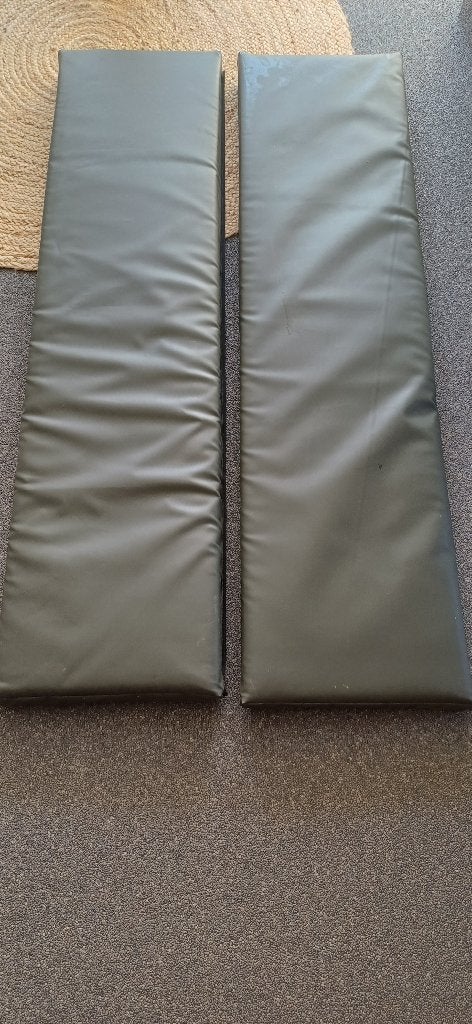 2 Kaki zitkussens, Jardin & Terrasse, Accessoires mobilier de jardin, Enlèvement, Neuf