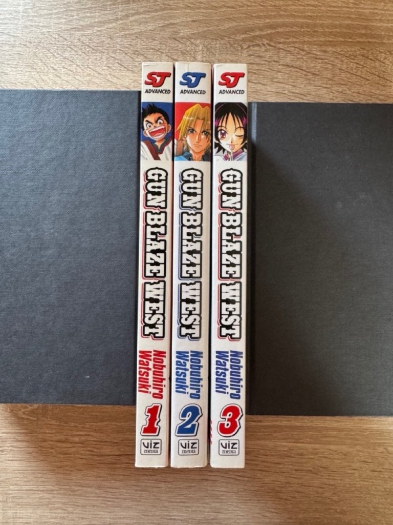 Gun Blaze West manga compleet, Complete serie of reeks, Ophalen of Verzenden, Gelezen, Japan (Manga)