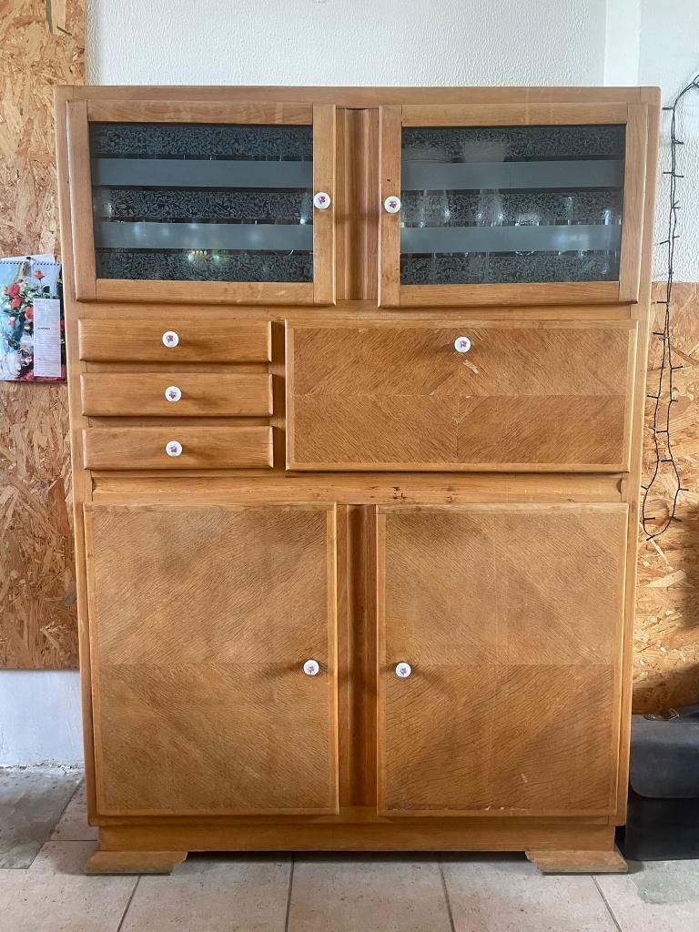 Houten kast, Huis en Inrichting, Kasten | Buffetkasten, Ophalen, Gebruikt, 100 tot 150 cm, 100 tot 150 cm
