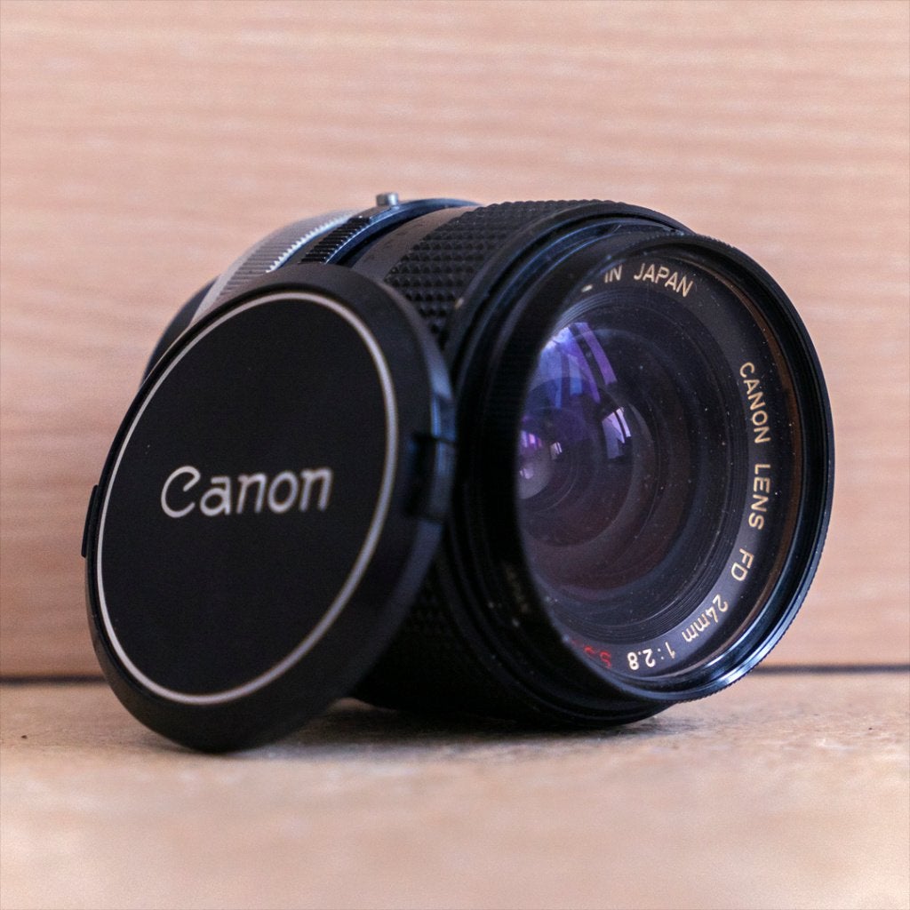 Canon FD 24 mm f/2,8 S.S.C., Mise au point manuelle, Canon FD, Utilisé, Objectif grand angle