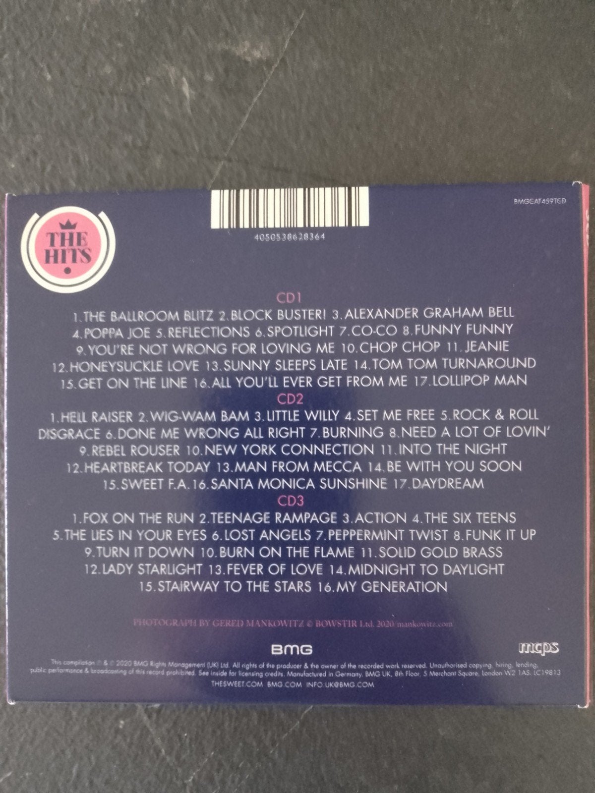 3cd est la collection ultime Sweet/new, CD & DVD, CD | Rock, Enlèvement ou Envoi, Comme neuf, Rock classique, Coffret