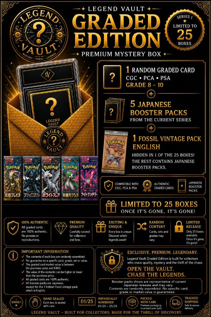 Legend Vault – Graded Edition | Limited Series 1 (25 Boxes), Verzenden, Nieuw, Booster