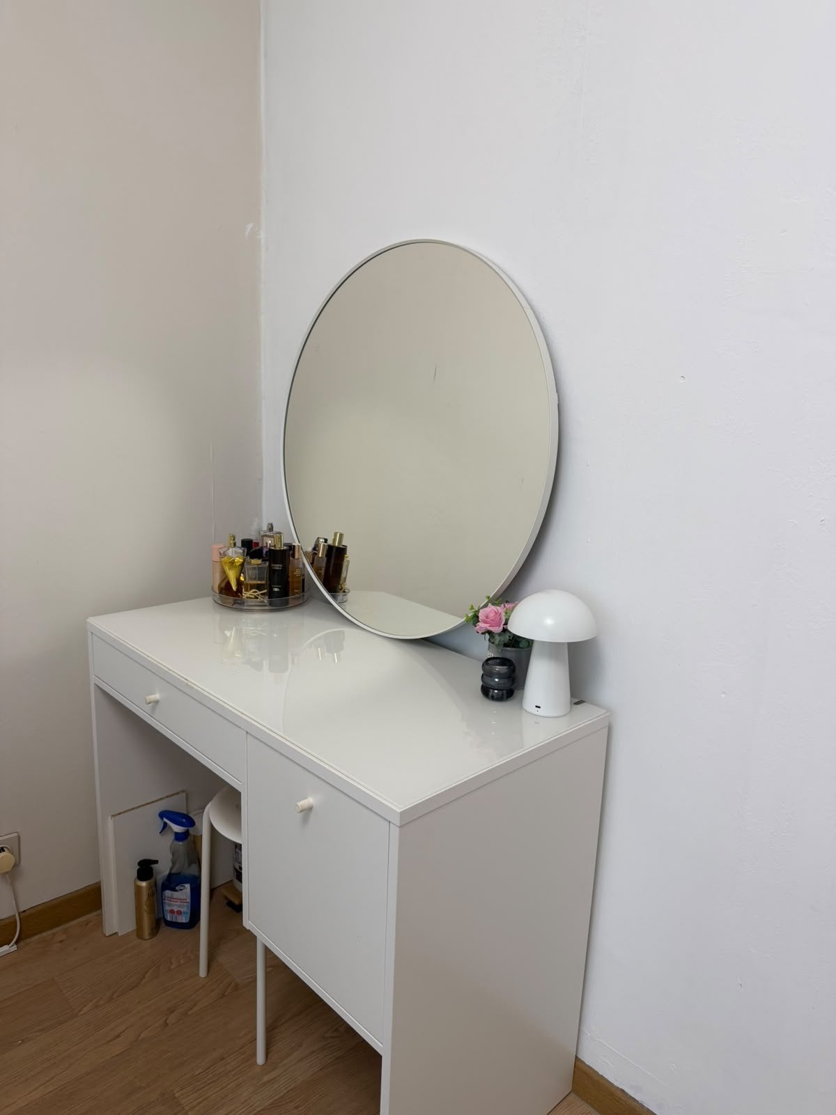 Dressing IKEA met spiegel, Ophalen, Gebruikt, Wit, 50 tot 100 cm