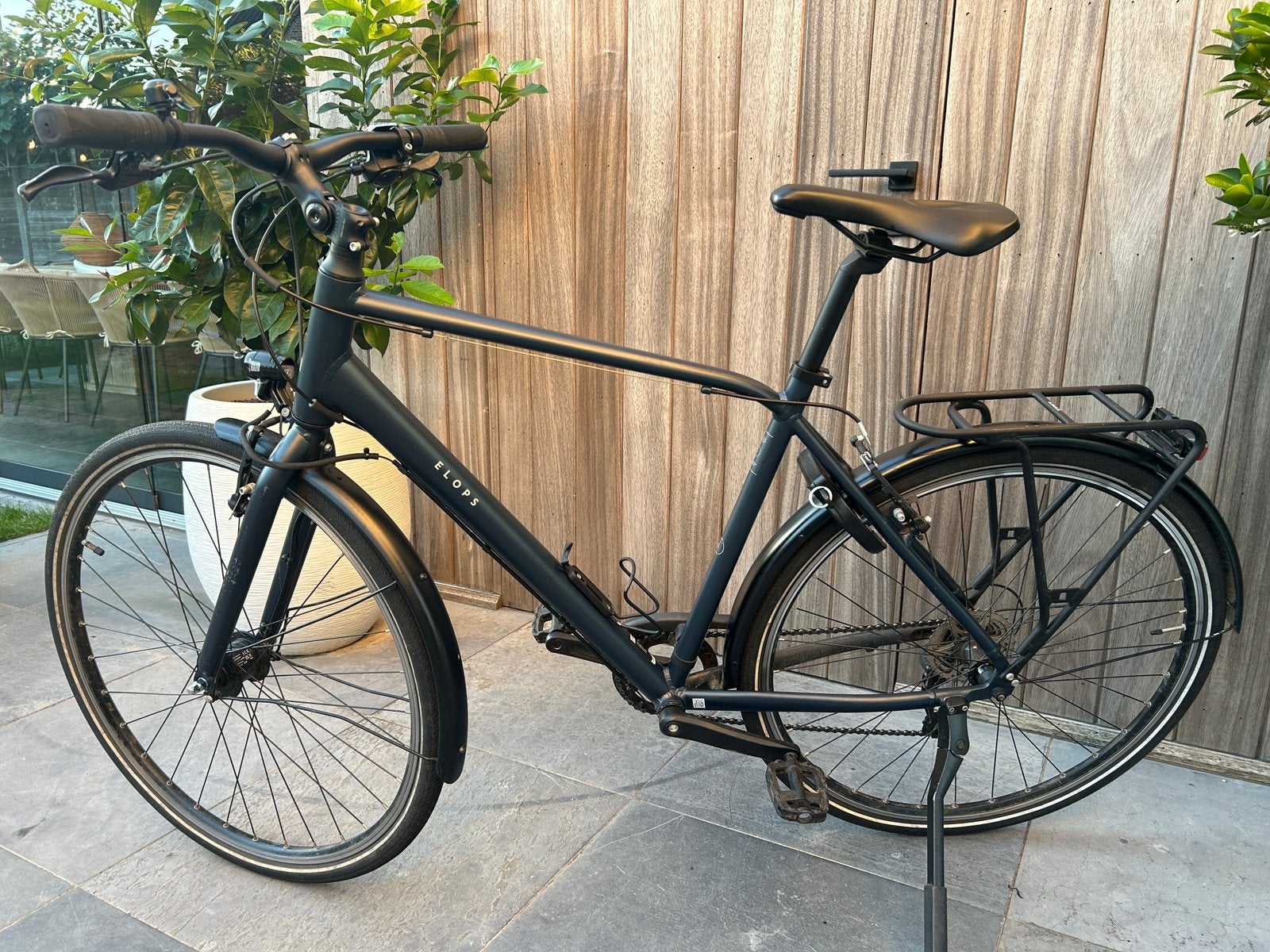 Herenfiets Elops Longdistance 500 - Maat: L, Gebruikt, Velgrem, Ophalen, Overige merken