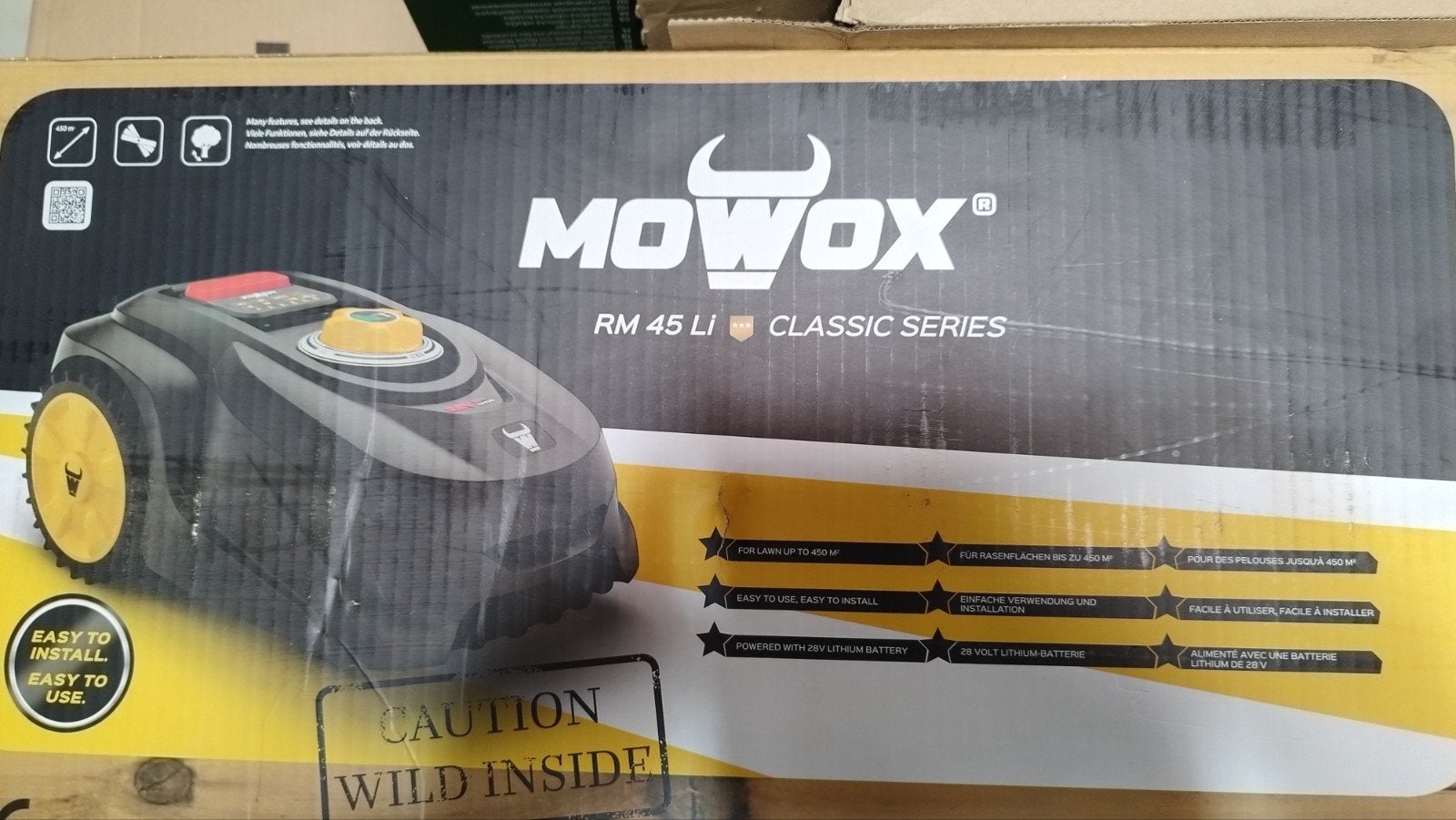 Robot grasmaaier mowox RM 45 li met nieuwe batterij, Ophalen