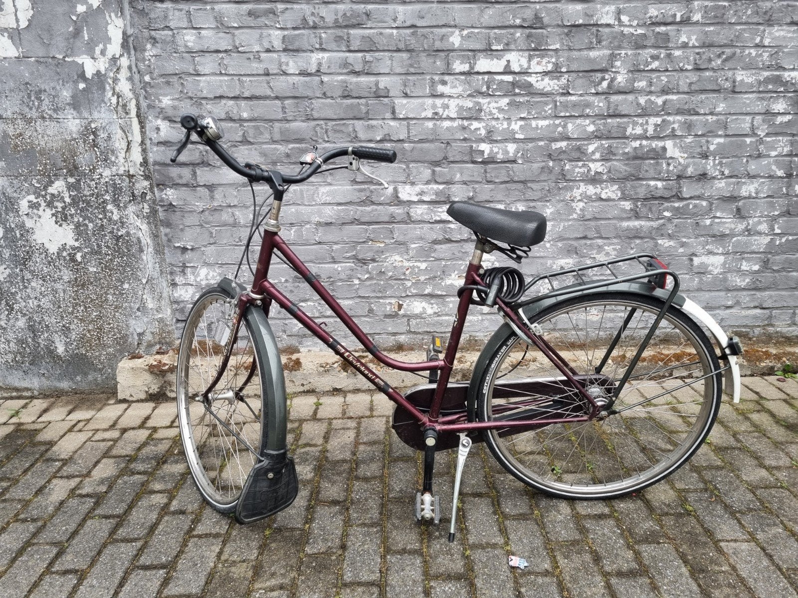 Dames fiets, Ophalen