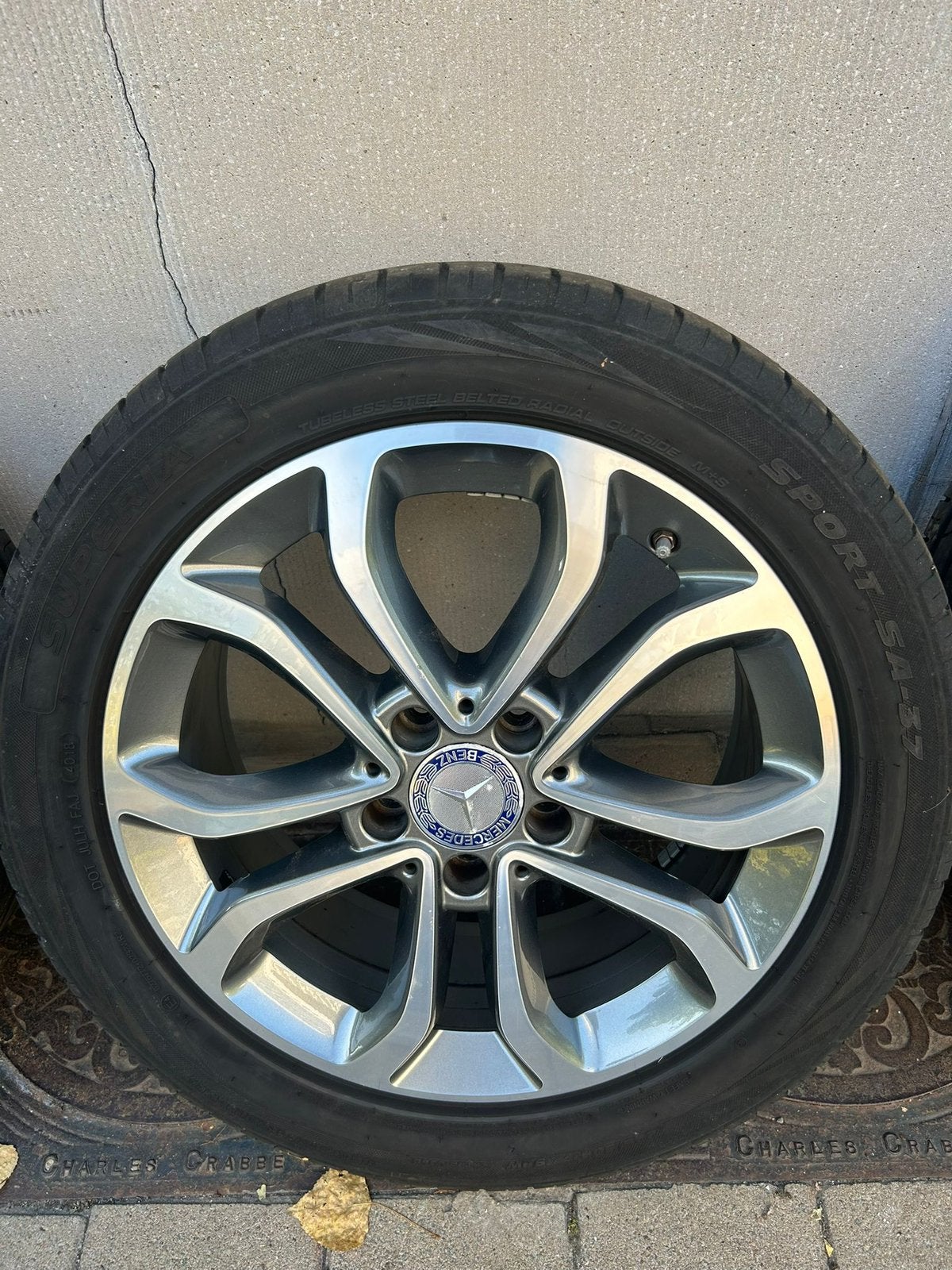 Pneus d'été Mercedes-Benz 225/50R17, Autos : Pièces & Accessoires, Pneus & Jantes, Pneus et Jantes, Pneus été, 17 pouces, Enlèvement