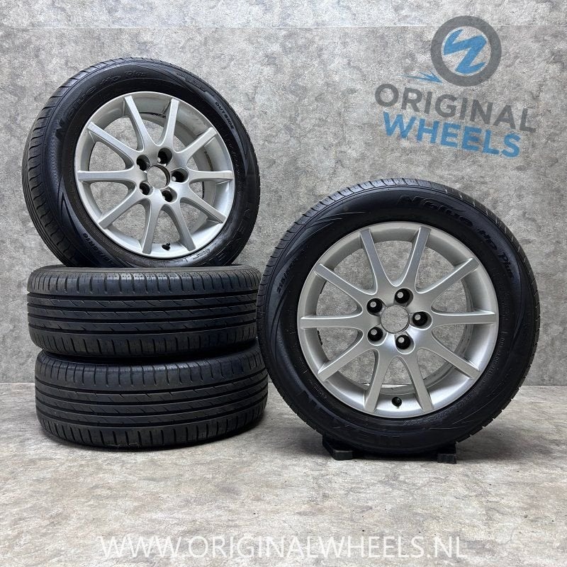 16 inch originele velgen + zomerbanden SAAB 9-5 / 9-3 490915, Auto-onderdelen, -, Banden en Velgen, Ophalen of Verzenden, -