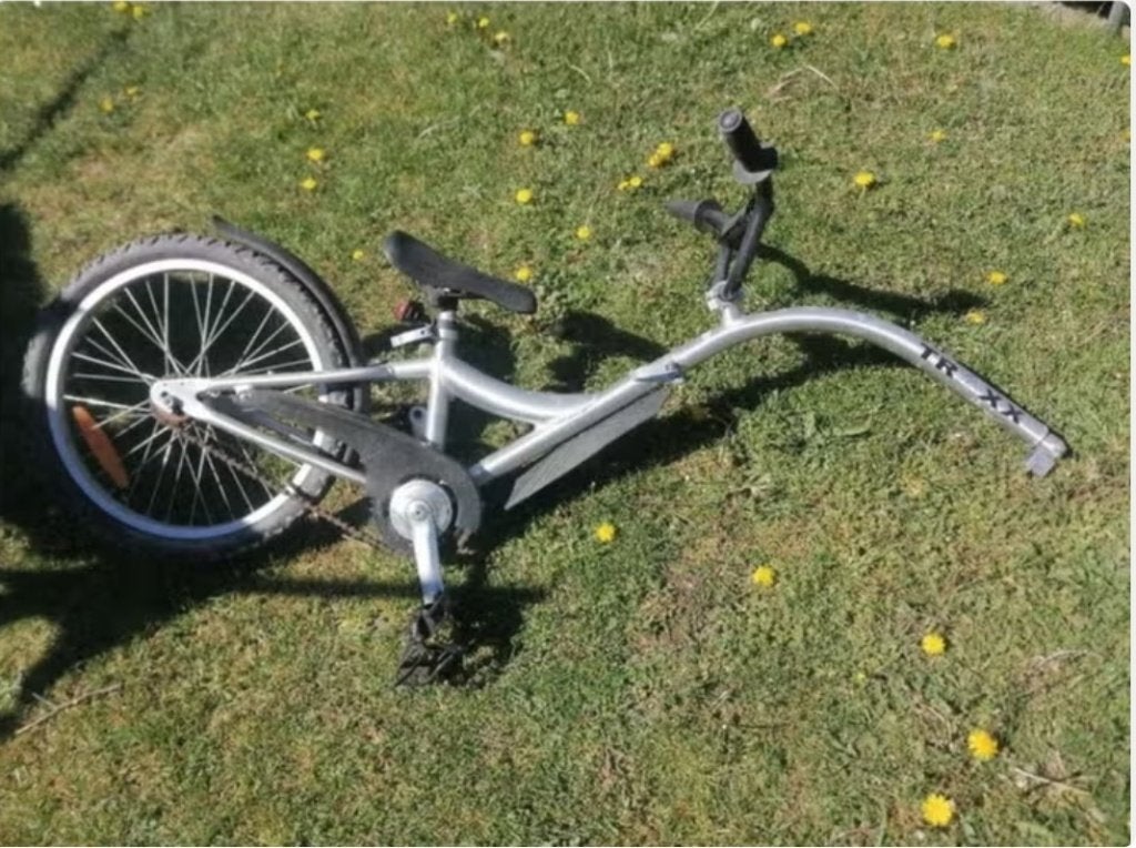 Fiets aanhang om te leren rijden (traxx), Terugtraprem, Gebruikt, Minder dan 49 cm, Ophalen