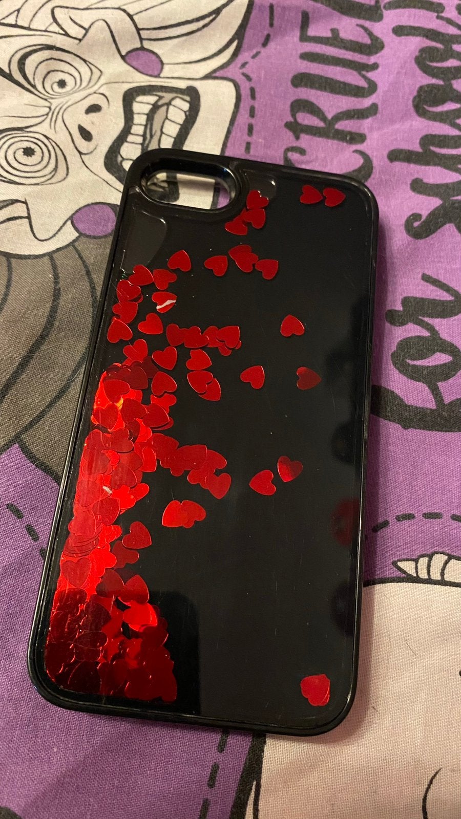 iPhone 7 hoesje kleine zwevende hartjes, Ophalen, Gebruikt