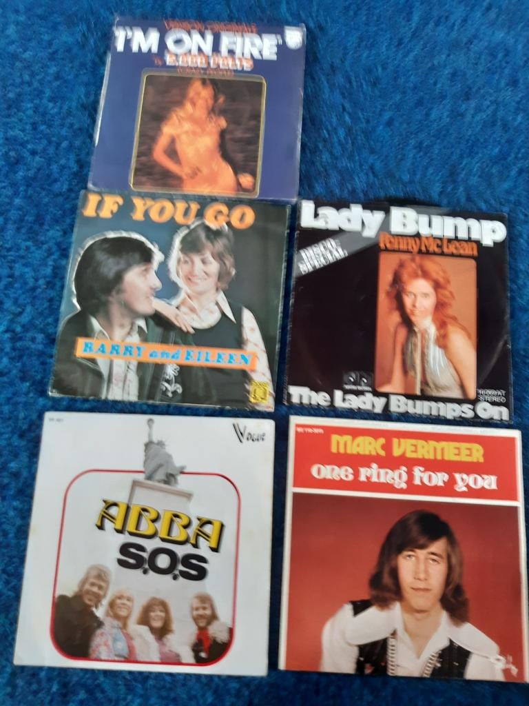 5 diverse singles jaren 70, Cd's en Dvd's, Ophalen of Verzenden, Gebruikt, Dance