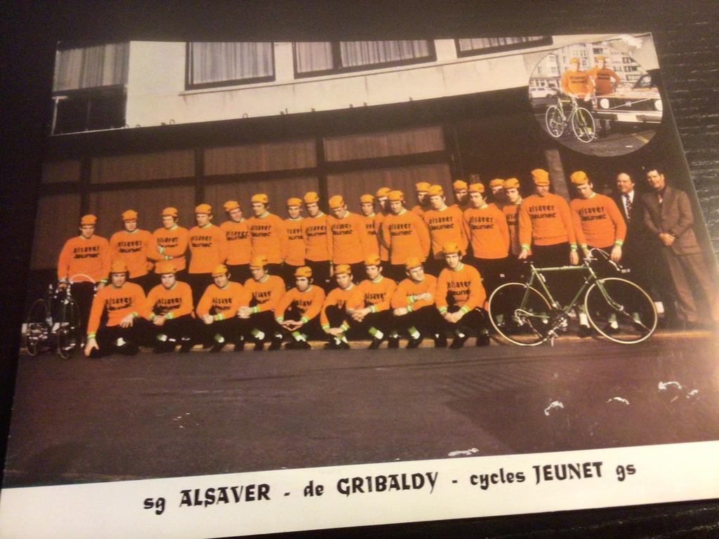 wielerkaart 1975 team alsaver eric leman ,van clooster, Verzenden, Gebruikt